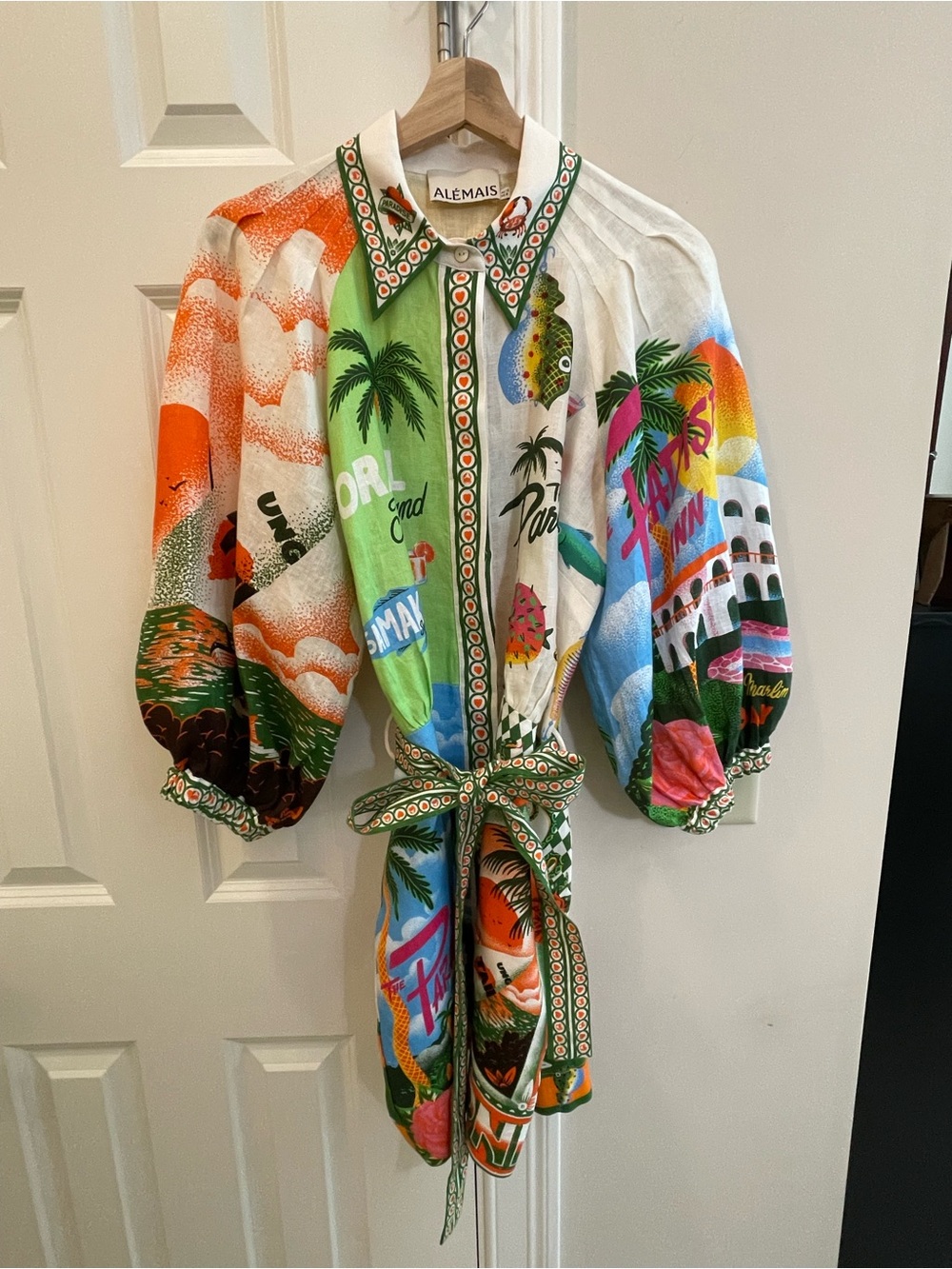Alemais Paradiso Tropical Print Mini Dress - AU 12/ US 8 - Picture 5 of 11